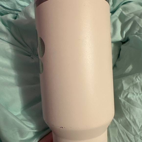 Stanley pink 40 oz a little damaged has a dog print that says Bailey - Picture 3 of 5